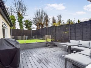 REAR GARDEN AND SEATING AREA- click for photo gallery